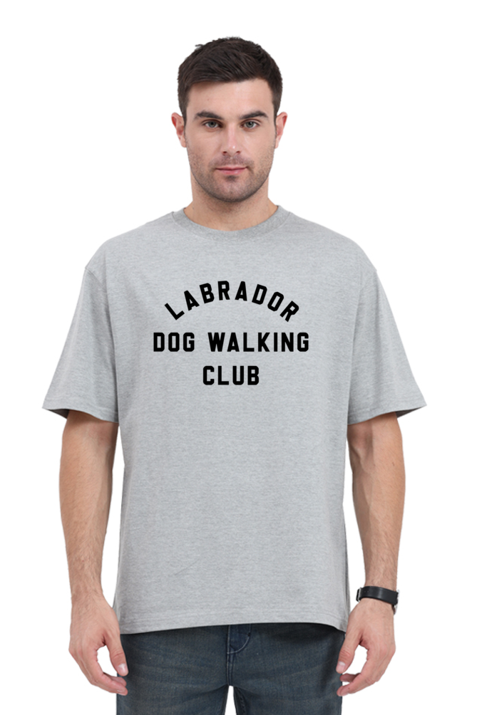 Unisex Labrador Walking Oversized T-Shirt