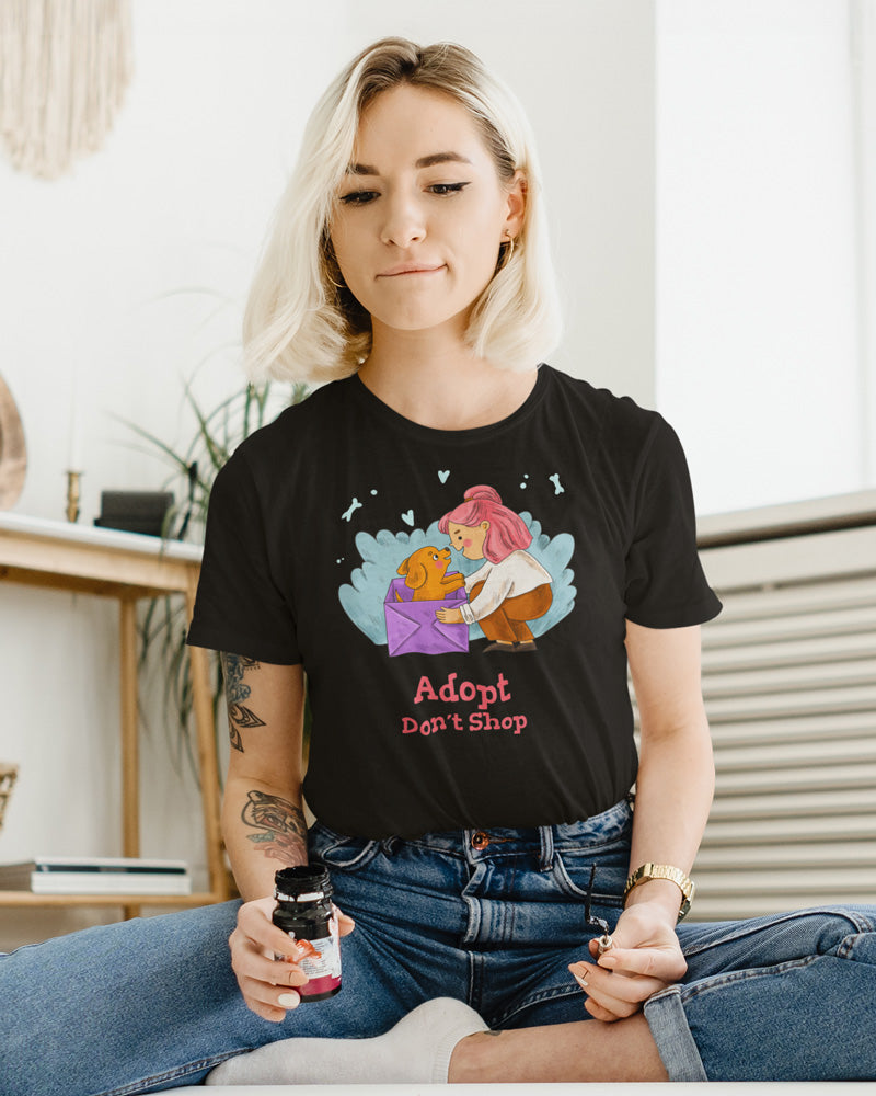 Adopt Don't Shop Oversized T-Shirt