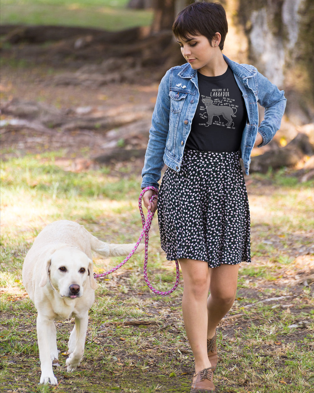 Unisex Anatomy of a Labrador Black Oversized T-Shirt – 100% Cotton Dog Lover Apparel