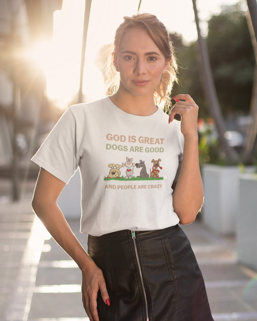 Unisex Dogs Are Good Oversized T-Shirt – 100% Cotton Dog Lover Apparel