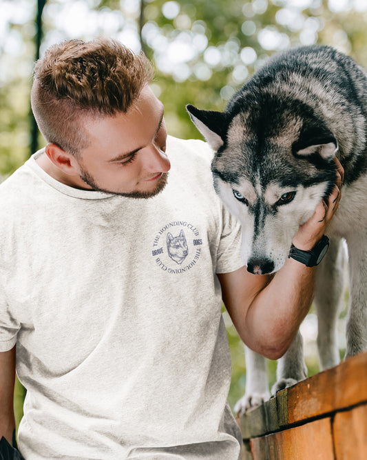 Unisex Husky Oversized T-Shirt – 100% Cotton Dog Lover Apparel