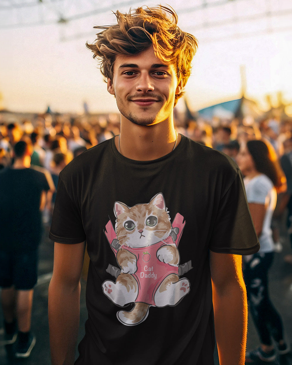 Men's Cat Daddy 2 Oversized T-Shirt Mekobar