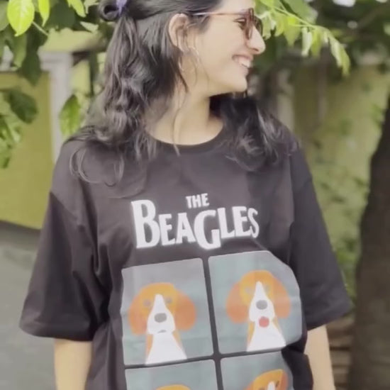 The Beagles Oversized T-Shirt – 100% Cotton & Stylish | Mekobar