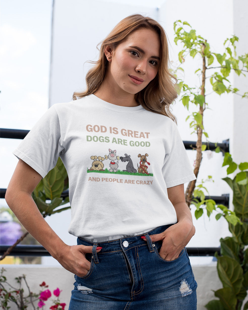 Unisex Dogs Are Good Oversized T-Shirt – 100% Cotton Dog Lover Apparel