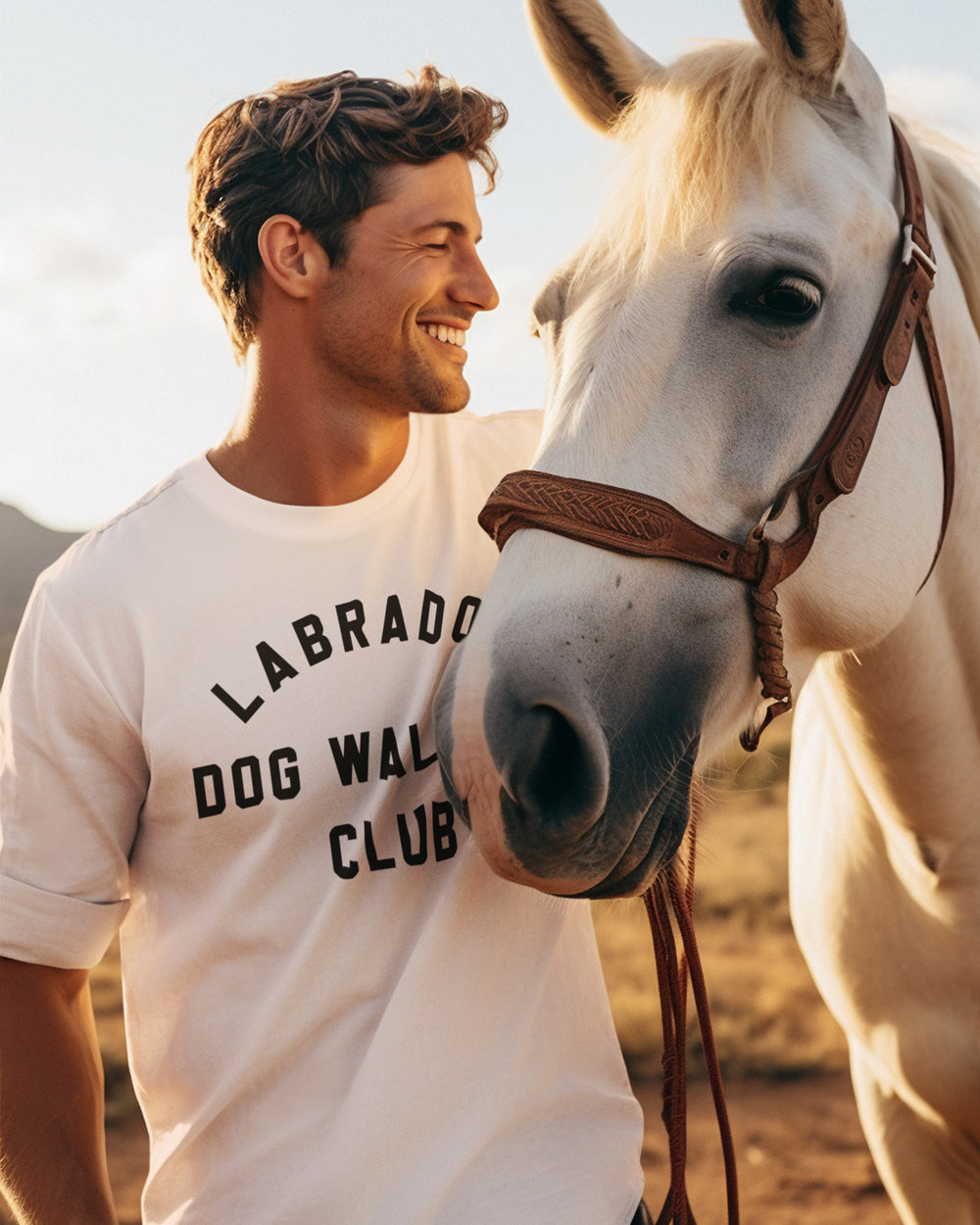 Unisex Labrador Walking Oversized T-Shirt